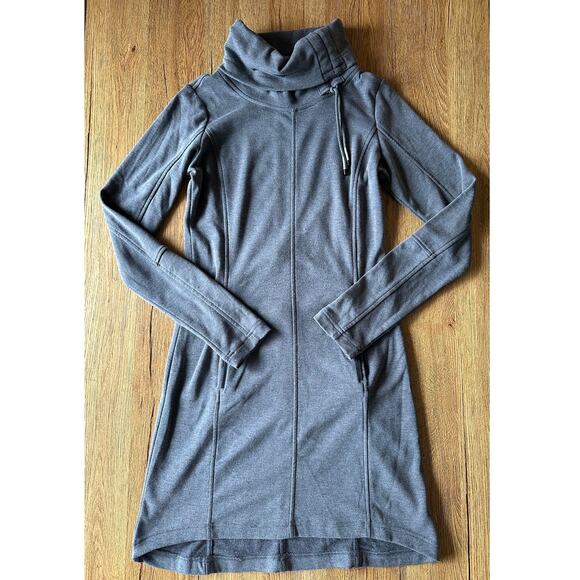 Lole Heather Gray Cowl Turtleneck Sweater Dress Size XSmall - Picture 1 of 6